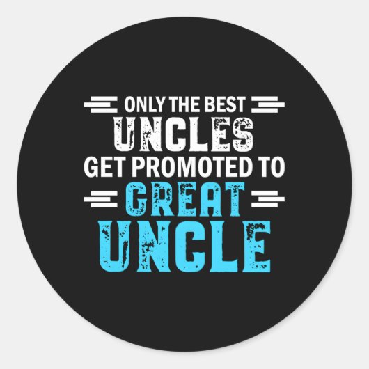 叔父最高のだけ伯父に昇進素晴らしする ラウンドシール (正面)