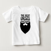 叔父最高のは伯父の贈り物おもしろいを持つ ベビーTシャツ (正面)