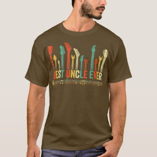 叔父最高の・エバー・ギタおもしろいー・ラバー Tシャツ