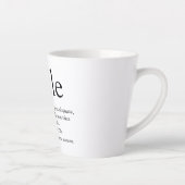 叔父関数定義モダンおもしろい カフェラテマグ (右)