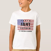 叔父/叔母の名前を追加誇りを持った軍甥シャツ Tシャツ (正面)