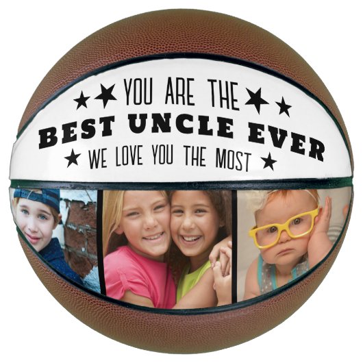 叔父Ever 3最高のフォトコラージュ白黒 バスケットボール (正面)