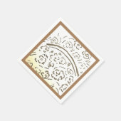 取っ手付きクリスマスバスケット スタンダードカクテルナプキン (角)