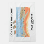 取らないで下さい花こう岩(地質学のユーモア)のための片岩を キッチンタオル (縦)