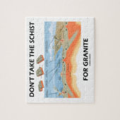 取らないで下さい花こう岩(地質学のユーモア)のための片岩を ジグソーパズル (縦)