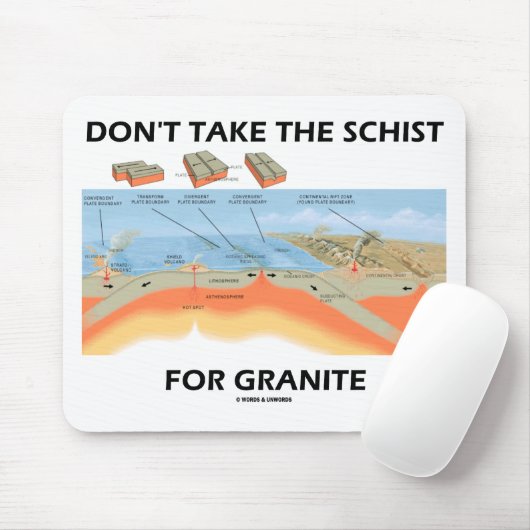 取らないで下さい花こう岩(地質学のユーモア)のための片岩を マウスパッド (マウス)