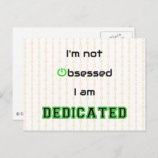 取りおもしろい付かれていないギーク ポストカード (正面/裏面)