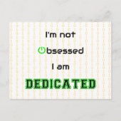 取りおもしろい付かれていないギーク ポストカード (正面)