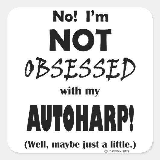 取りつかれたオートハープ スクエアシール (正面)