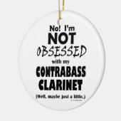取りつかれたコントラバスクラリネット セラミックオーナメント (左)
