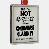 取りつかれたコントラバスクラリネット メタルオーナメント (右)