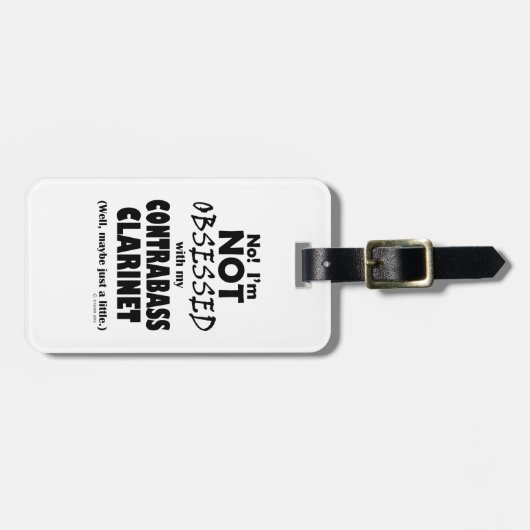 取りつかれたコントラバスクラリネット ラゲッジタグ (正面横)