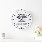 取りつかれたダンサーのためのカラーダンス時計ギフト ラージ壁時計 (ホーム)