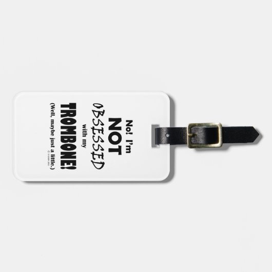 取りつかれたトロンボーン ラゲッジタグ (正面横)