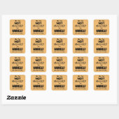 取りつかれたハンドベルズスクエアステッカー スクエアシール (シート)