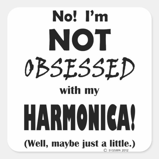 取りつかれたハーモニカ スクエアシール (正面)