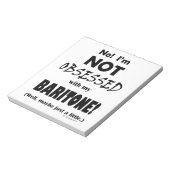 取りつかれたバリトンのメモ帳 ノートパッド (回転)