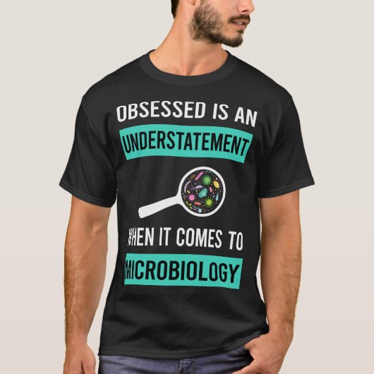 取りつかれた微生物微生物学者 Tシャツ (正面)