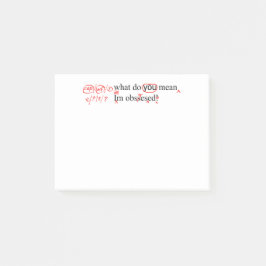 取りつかれた校正者の赤いペン ポストイット