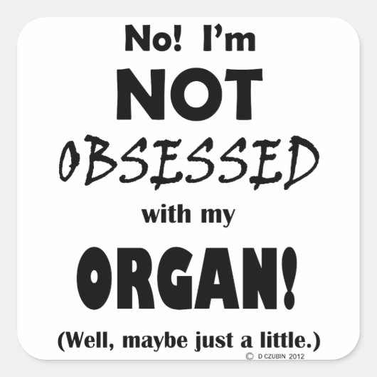 取りつかれた臓器 スクエアシール (正面)