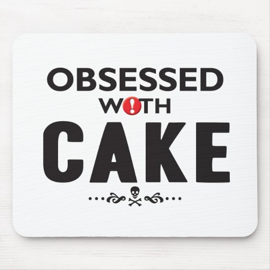 取りつかれているケーキ マウスパッド (正面)