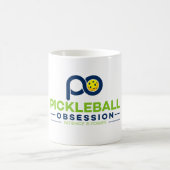 取りつかれているPickleballのためのマグ!!! コーヒーマグカップ (中央)
