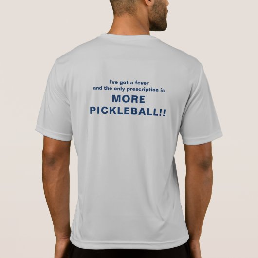 取りつかれているPickleballのためのDriの適当なティー! Tシャツ (裏面)