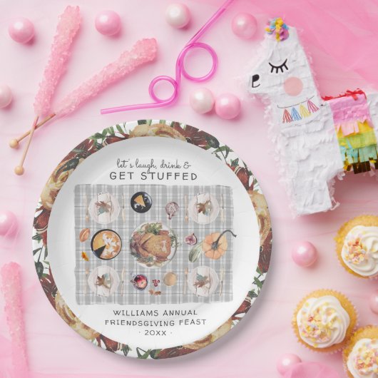 取りに行こう詰まった |感謝祭の友人たち ペーパープレート (パーティー)
