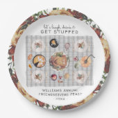 取りに行こう詰まった |感謝祭の友人たち ペーパープレート (正面)