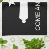 取りますそれに旗を来て下さい(逆転する) キッチンタオル (折り畳み)