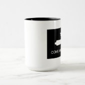 取りますそれに旗を来て下さい(逆転する) マグカップ (中央)