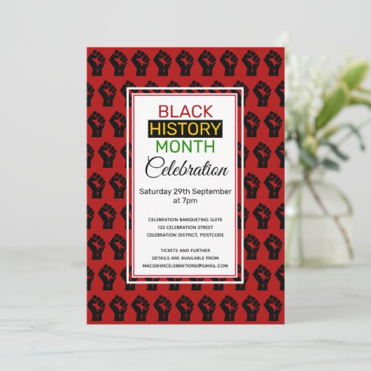 取り下げられた黒い履歴月 | BHMお祝い 招待状 (スタンド正面)