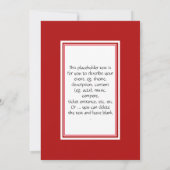 取り下げられた黒い履歴月 | BHMお祝い 招待状 (裏面)