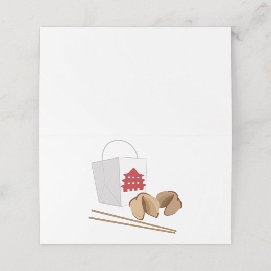 取り中国の出す プレイスカード (外部開封)