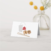 取り中国の出す プレイスカード (正面)