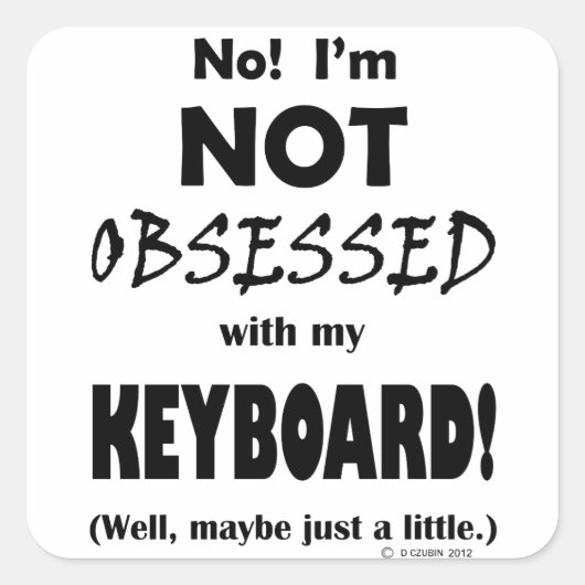 取り付きキーボード スクエアシール (正面)