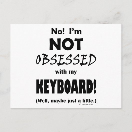 取り付きキーボード ポストカード (正面)