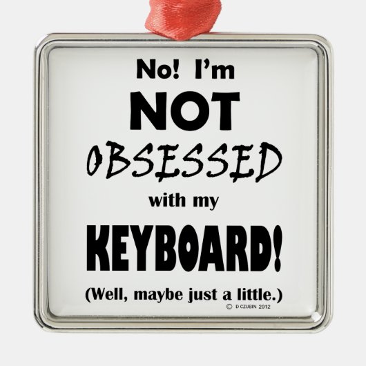 取り付きキーボード メタルオーナメント (正面)