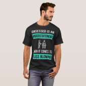 取り付けられたガラス吹のブロワのガラス吹き Tシャツ (正面フル)
