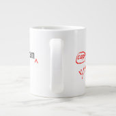 取り付けられた校正者のエラー訂正 ジャンボコーヒーマグカップ (裏面)