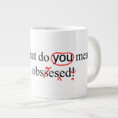 取り付けられた校正者のエラー訂正 ジャンボコーヒーマグカップ (正面右)