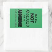 取り付けアコーディオン長方形ステッカー 長方形シール (バッグ)