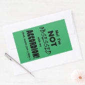 取り付けアコーディオン長方形ステッカー 長方形シール (封筒)