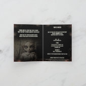 取り付け人形の大人ハロウィーン 招待状 (内部)