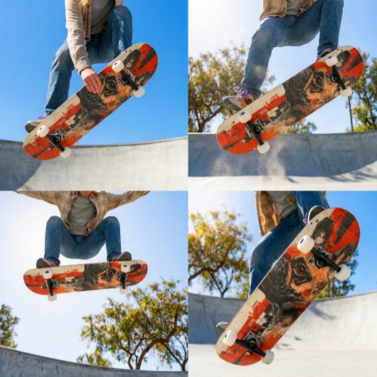 "取り出し"フランスのブルドッグ7 3/4"スケートボードデッキ スケートボード