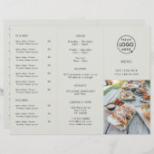 取り出す |レストランのグレーロゴのフォトメニュー (正面/裏面)