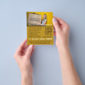 取り外しボックス、取り外し広告会社 チラシ (手)