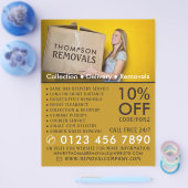 取り外しボックス、取り外し広告会社 チラシ (シングル)