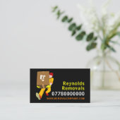 取り外しマンボックスデザイン、取り外し会社 名刺 (スタンド正面)