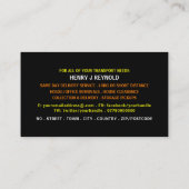 取り外しマンボックスデザイン、取り外し会社 名刺 (裏面)